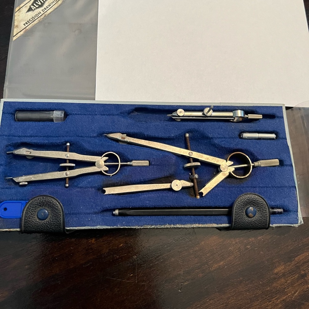 ALVIN VINTAGE PRECISION DRAWING SET